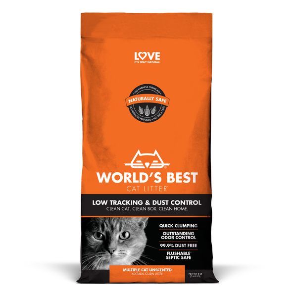 World's Best Cat Litter - Low Tracking &amp; Dust Control 3.63kg