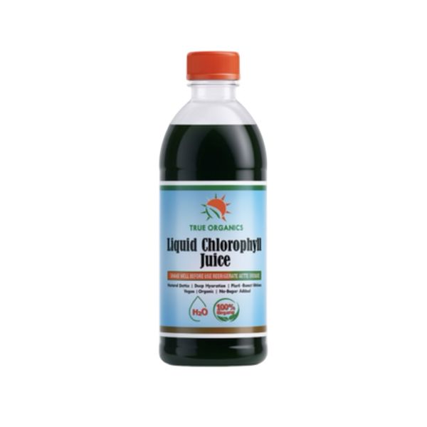 True Organics Liquid Chlorophyll Juice - Natural Detox Supplement 500ml