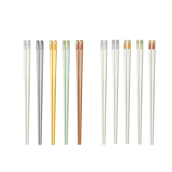 ECOCO -Anti slip alloy chopsticks -cartoon style 10 piece
