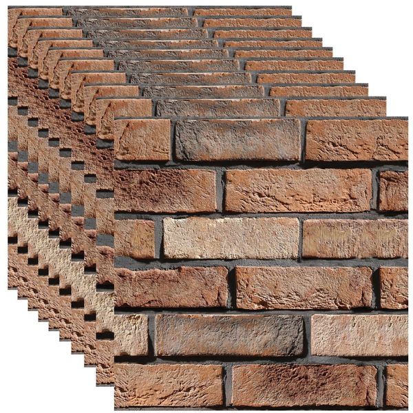 10 Pack 3D Wall Panels Peel and Stick,3D Waterproof Self dhesive Wallpaper