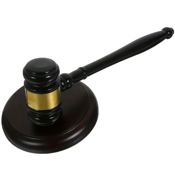 Decor Handmade Wooden Gavel &amp; Sound Block 2-piece