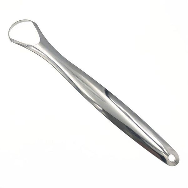 GlideClean Stainless Steel Tongue Scraper: Experience Pure Oral Bliss-Small