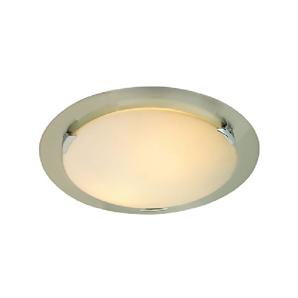 Radiant - Ura Ceiling Light Satin Chrome E27 2x60w