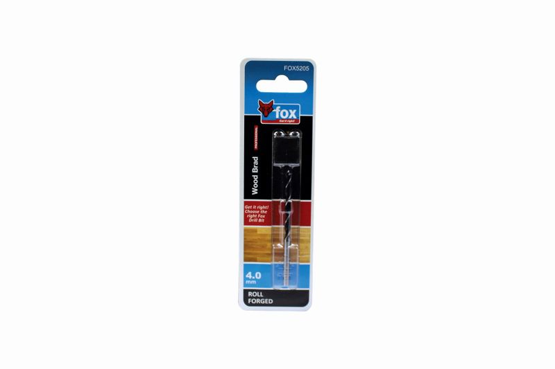 FOX Spiral Wood Drill Bit 4.0mm