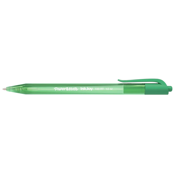 Paper Mate- InkJoy Ball Pen Retractable Medium Nib- Red 6×