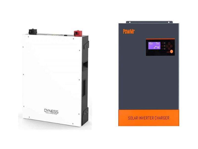 Dyness BX51100 52V 5.12kWh Lithium battery+PowMr5500W All In One Inverter