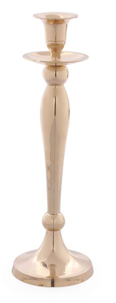 Dinner Candle Holder Plated Silver