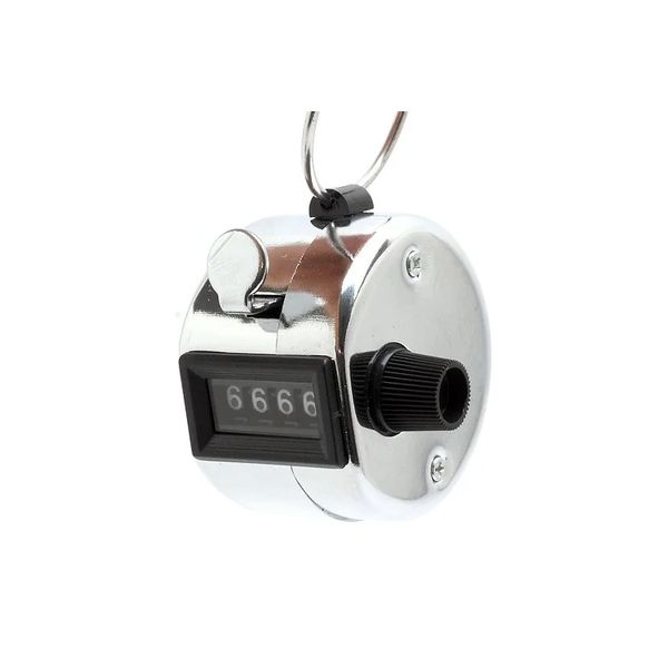 Portable 4 Digit Display Multipurpose Metal Hand Tally Counter