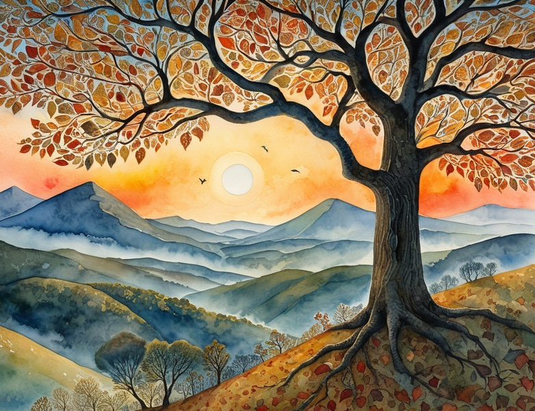 Modern Canvas Wall Art Home Decor - Old Tree