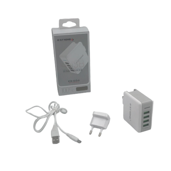 E-Strong 40W 4-Port USB Charger with Foldable Plug