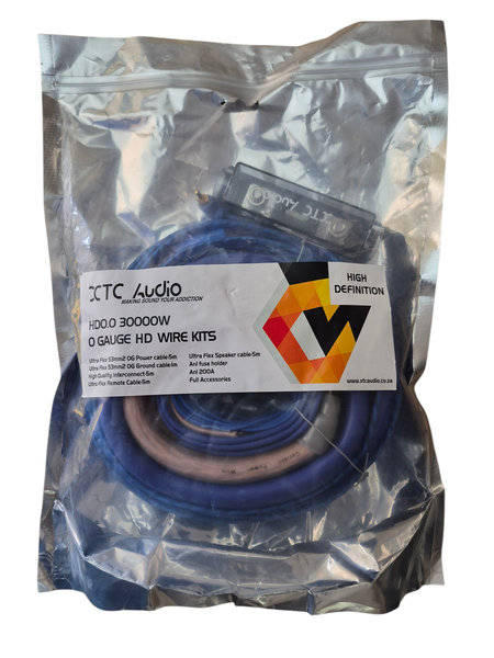 XTC Wiring Kit 0 Gauge 30000W 5 Meter HD0.0