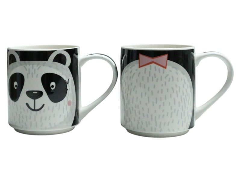 Kids 2 - Piece Porcelain Mug Panda Motif 265ml