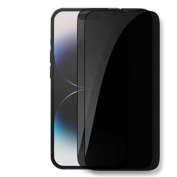 Privacy Glass Screen Protector Compatible with iPhone 14 Pro (Pack of 2)