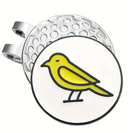 Magnetic Golf Hat Clip with Removable Ball Marker - Birdie Image