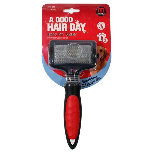 Mikki Hard Pin Slicker Brush- Small