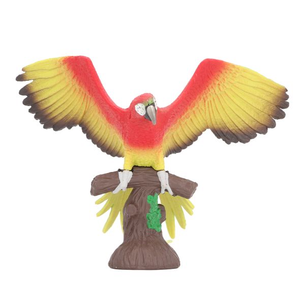 Parrot Decorative Figurine with Base Parrot Animal Model Figure Toy Type 2