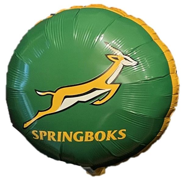 Springbok Themed Round Foil Balloon 18 Inch / 45cm