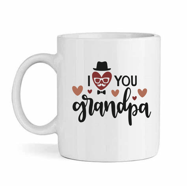 Love you Grandpa - Father's day - Christmas - Valentines Mug