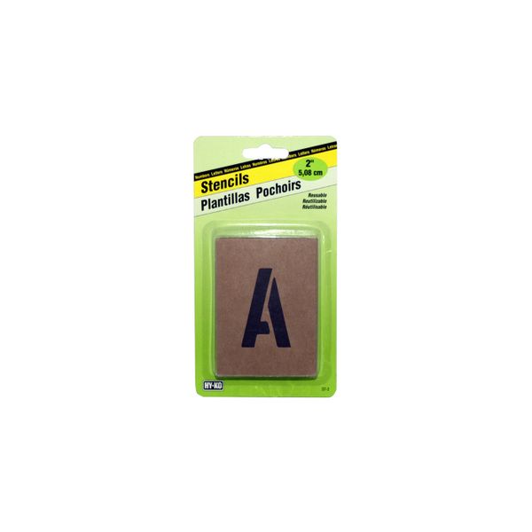 Stencil Figure &amp; Letter - Reusable - 50mm - 5 Pack