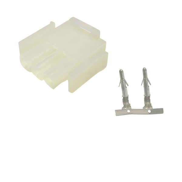 XY139-03M: 6.3mm 3-Way In-line Male Connector w/ Dual Release-Lock