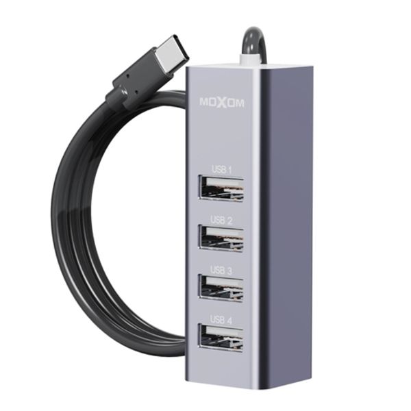 Moxom Mx-Hb05 USB Hub 2.0 USB - C 4 In 1 Ports USB 480Mbp