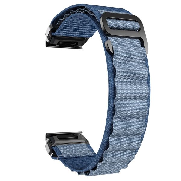 Compatibility With Garmin FeniX 7X/6X Alpine Nylon Watch Strap Velcro 22mm