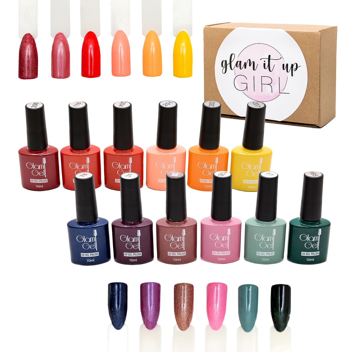 High Quality/UV Glam Gel Nail Polish New York & Sunset Blvd Set