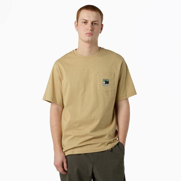 The North Face - Men's Mountain Logo Relaxed Pocket T-shirt in Khaki Stone
