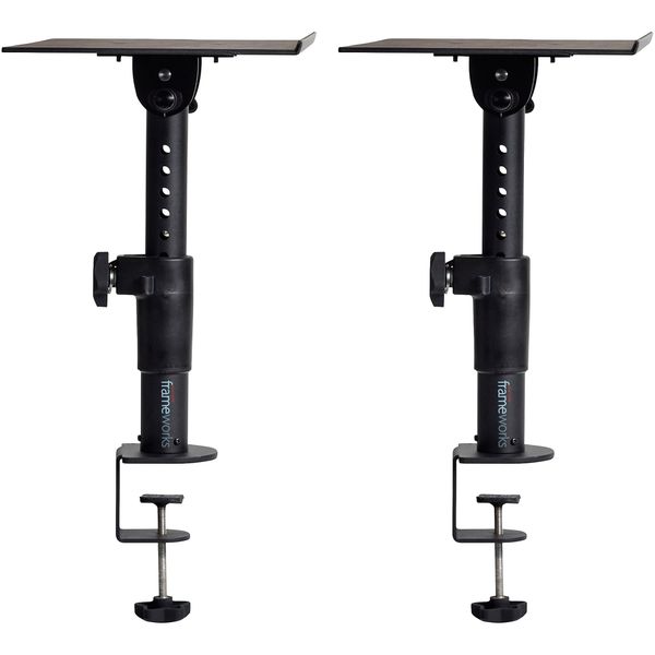 Gator Frameworks GFWSPKSTMNDSKCMP Frameworks Clamp-On Studio Monitor Stands