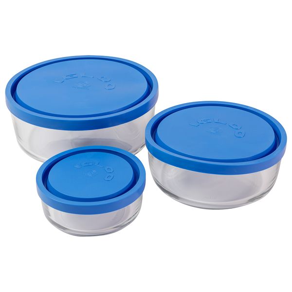 Borgonovo Igloo Round - Blue - 3 Piece Set
