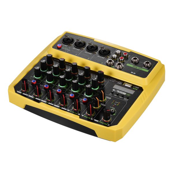 B6 6-Channel Mixer, USB/BT, Soundcard, +48V Phantom Power