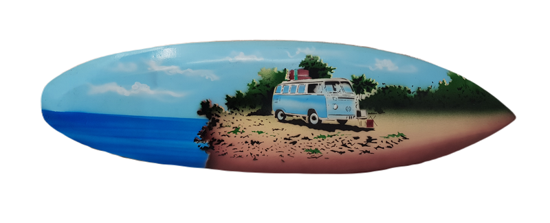 Airbrushed Surfboard - Kombi camping (50cm)
