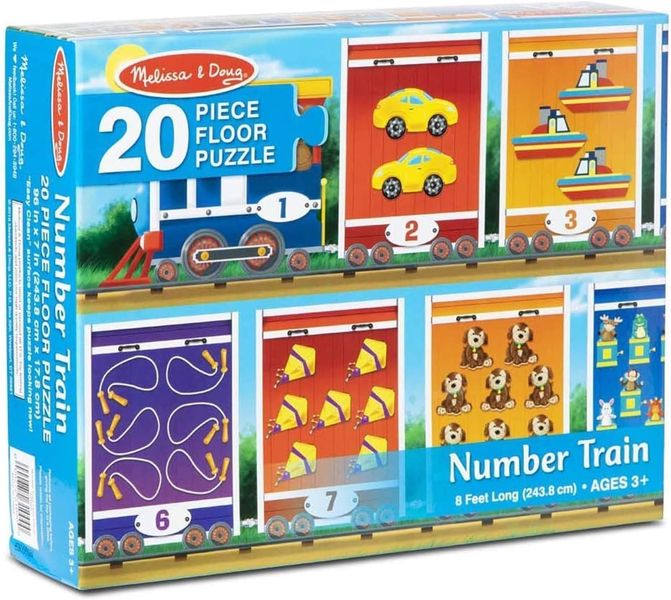 Melissa &amp; Doug Number Train Floor Puzzle (20 Piece)