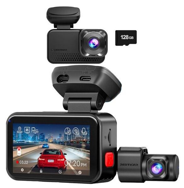 REDTIGER ViewClear 70 4K+2.5K Front &amp; Rear Dash Cam with STARVIS 2 Sensor