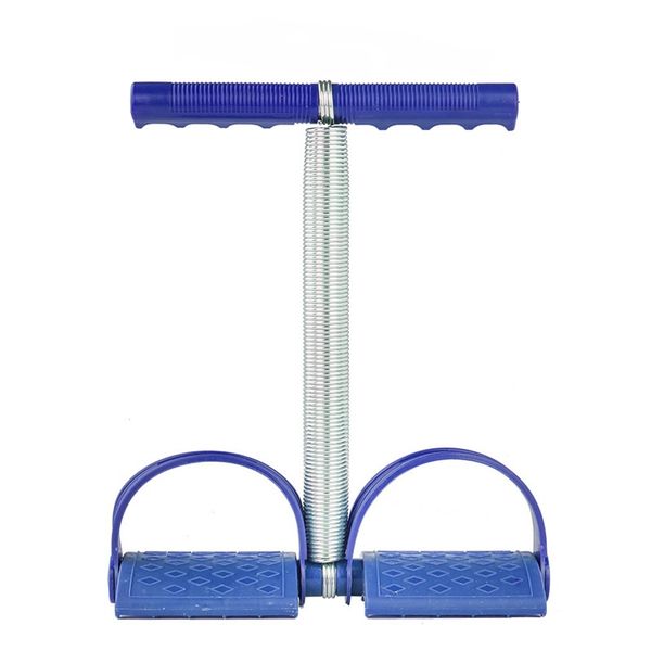 Multifunction Fitness Tummy Trimmer Elastic Spring Rope Equipment - Blue