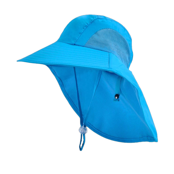 Adjustable Children's Fisherman Hat - Sun Protection Hat,Shawl, Breathable