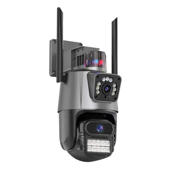 8K Dual-Lens Smart Camera System with 4x Zoom, Two-Way Audio &amp; AI Tracking