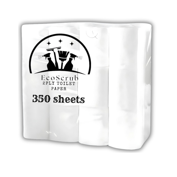 EcoScrub 2Ply Toilet Paper 350 sheets 24s
