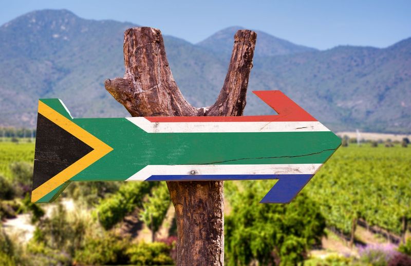 Canvas wall art - South Africa Flag