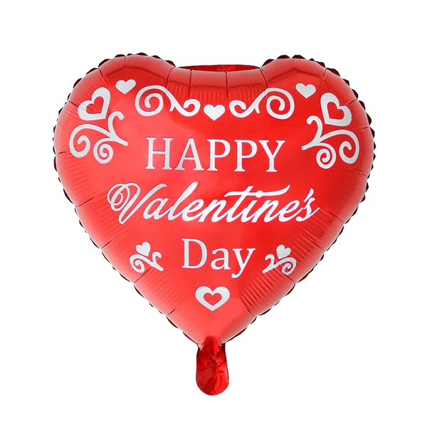 Valentine's Heart 18 Inch Foil Balloons - 3 pack