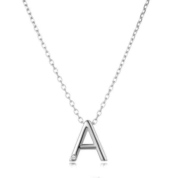Crystalize Alphabet Necklace with Swarovski Crystal