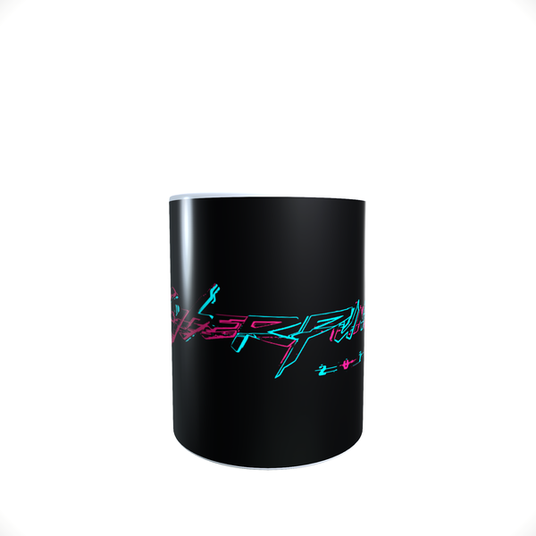 Cyberpunk 2077 Neon Logo - Background - Coffee Mug