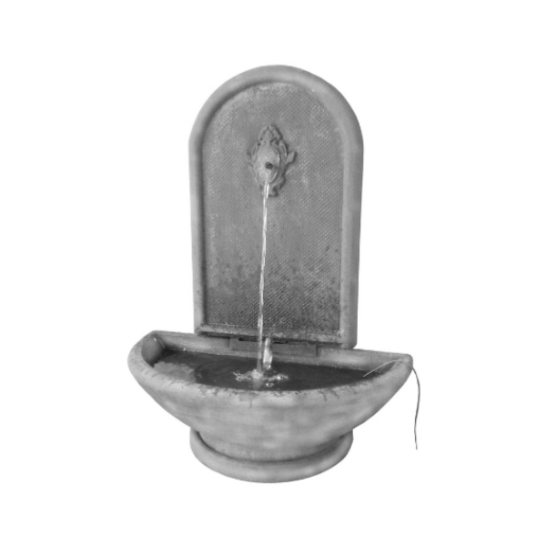 Classical Light Weight Wall Mounted Water Feature – Cement