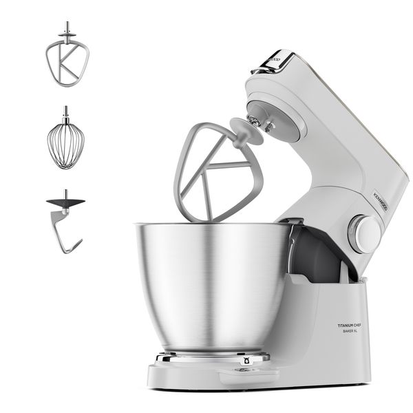 Kenwood - Chef Baker XL Kitchen Machine White - KVL65.001WH
