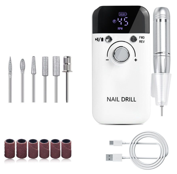 Professional Electric Nail Drill, Long-Lasting Electric Nail File Remover