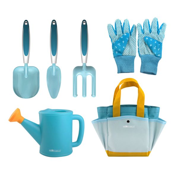 Heartdeco 6pcs Mini Gardening Tool Set for Kids