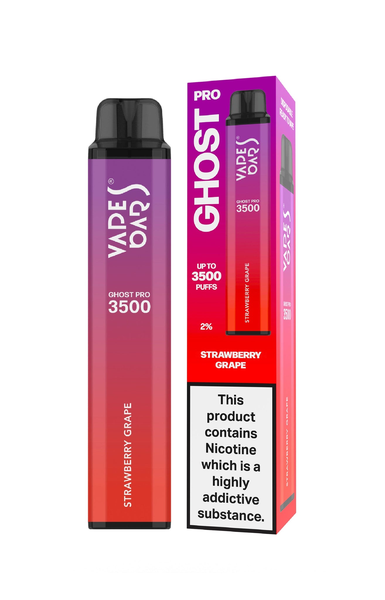 Vape Bars - Ghost Pro 3500 Puff - Strawberry Grape