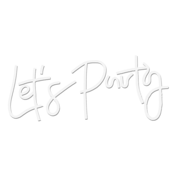 Let's Party Neon Sign, LED Neon Light Signs for Wall Decor, Art Decoration