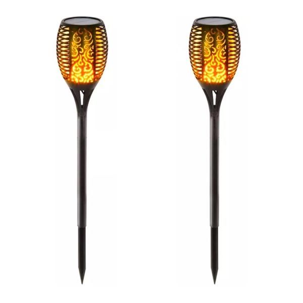 Set Of 2 - Solar Flickering Dancing Flame Lights | Shop Today. Get it ...