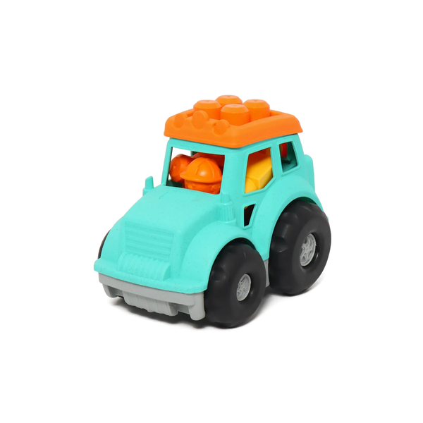 City Truck Tractor Toy - Eco-Friendly Wheat Straw Construction Vehicle